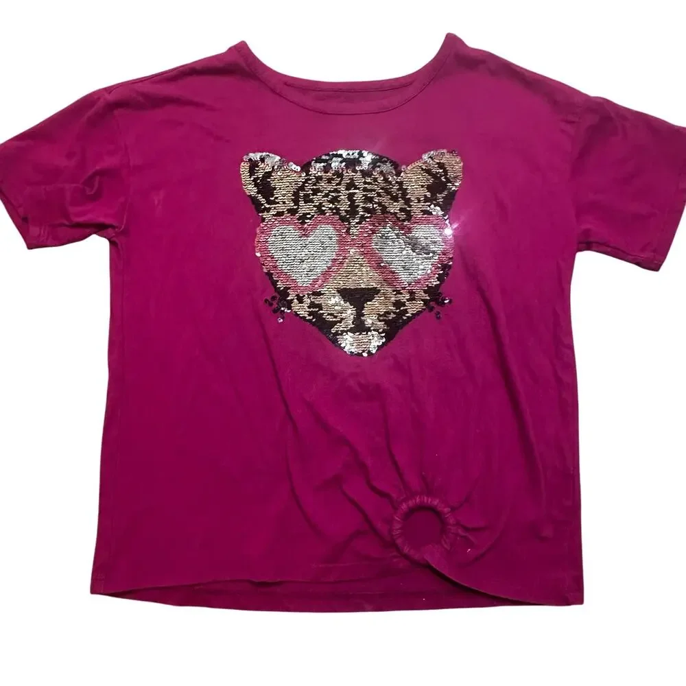 Girls Sequin T-Shirt sz 7-8